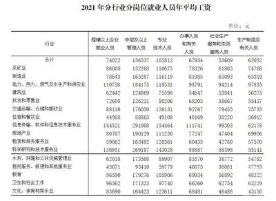 2021年重慶城鎮(zhèn)單位就業(yè)人員年平均工資出爐 技術(shù)服務(wù)行業(yè)表現(xiàn)搶眼，非私營單位人均超10萬元
